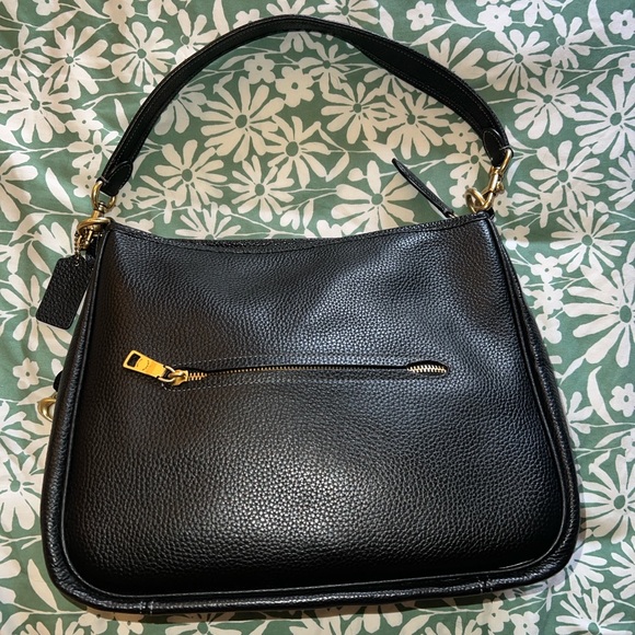 Coach Black Pebbled Leather Large Cary Bag - Picture 2 of 7